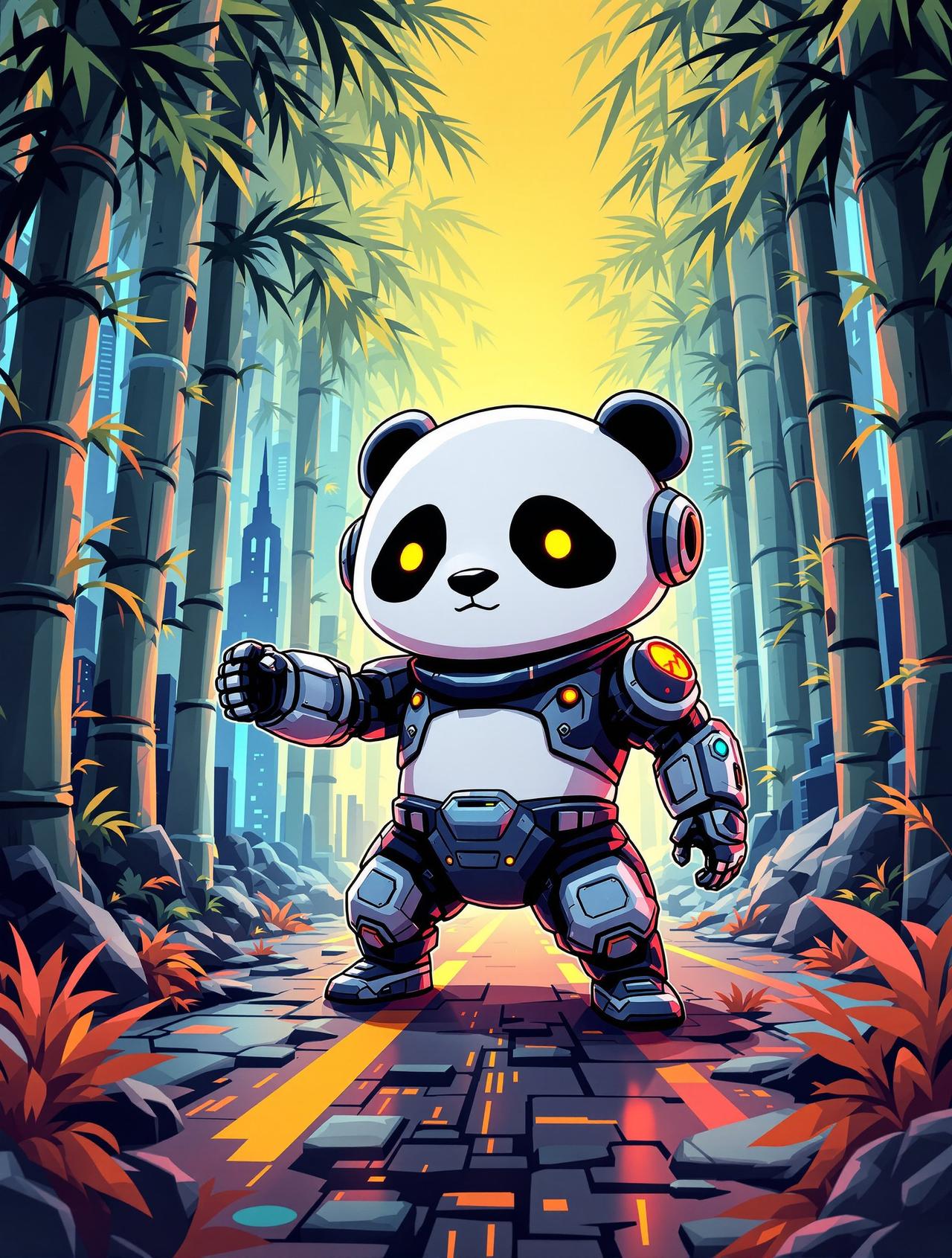 赛博熊猫 - Cyber Panda - 西瓜影院动漫生产线